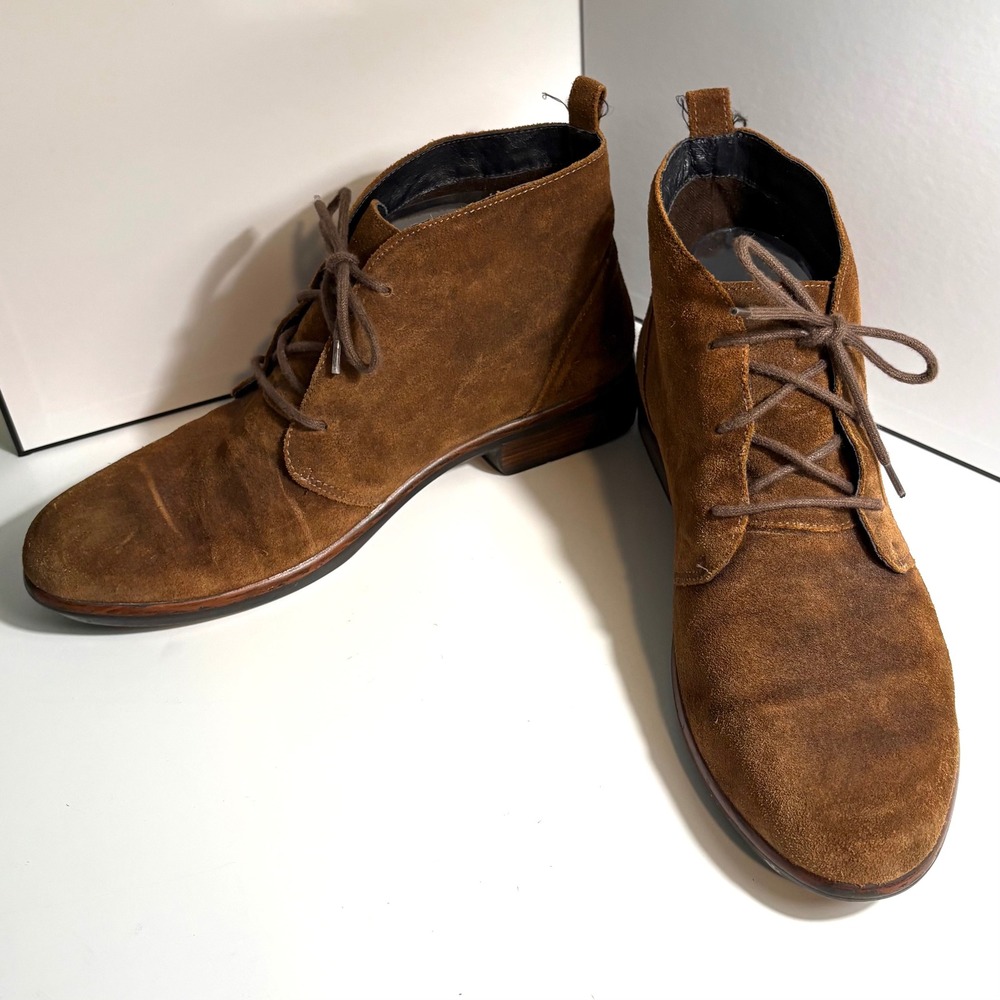 Naot Brown Suede Lace Up Ankle Boots in Size 41